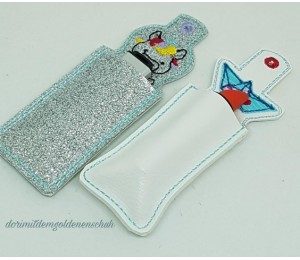 Stickdatei- ITH Lippenbalsam oder USB Stick Tasche STERN